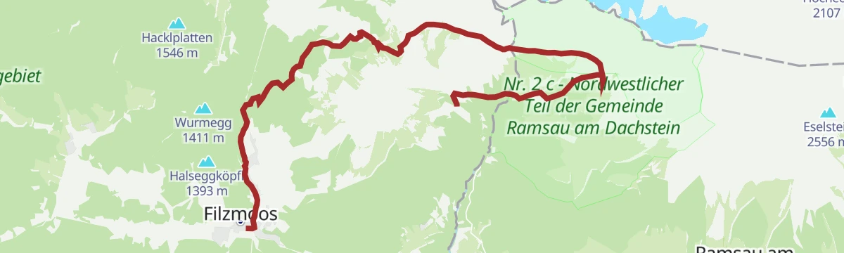 Route map: Wanderung durchs Tor